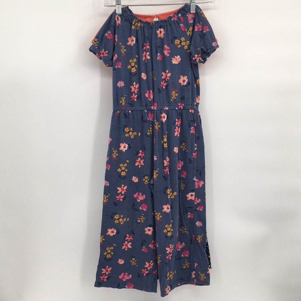 2 Pants Jumpsuits Carter’s Short Sleeves Keyhole Wide Legs Floral Print M 7